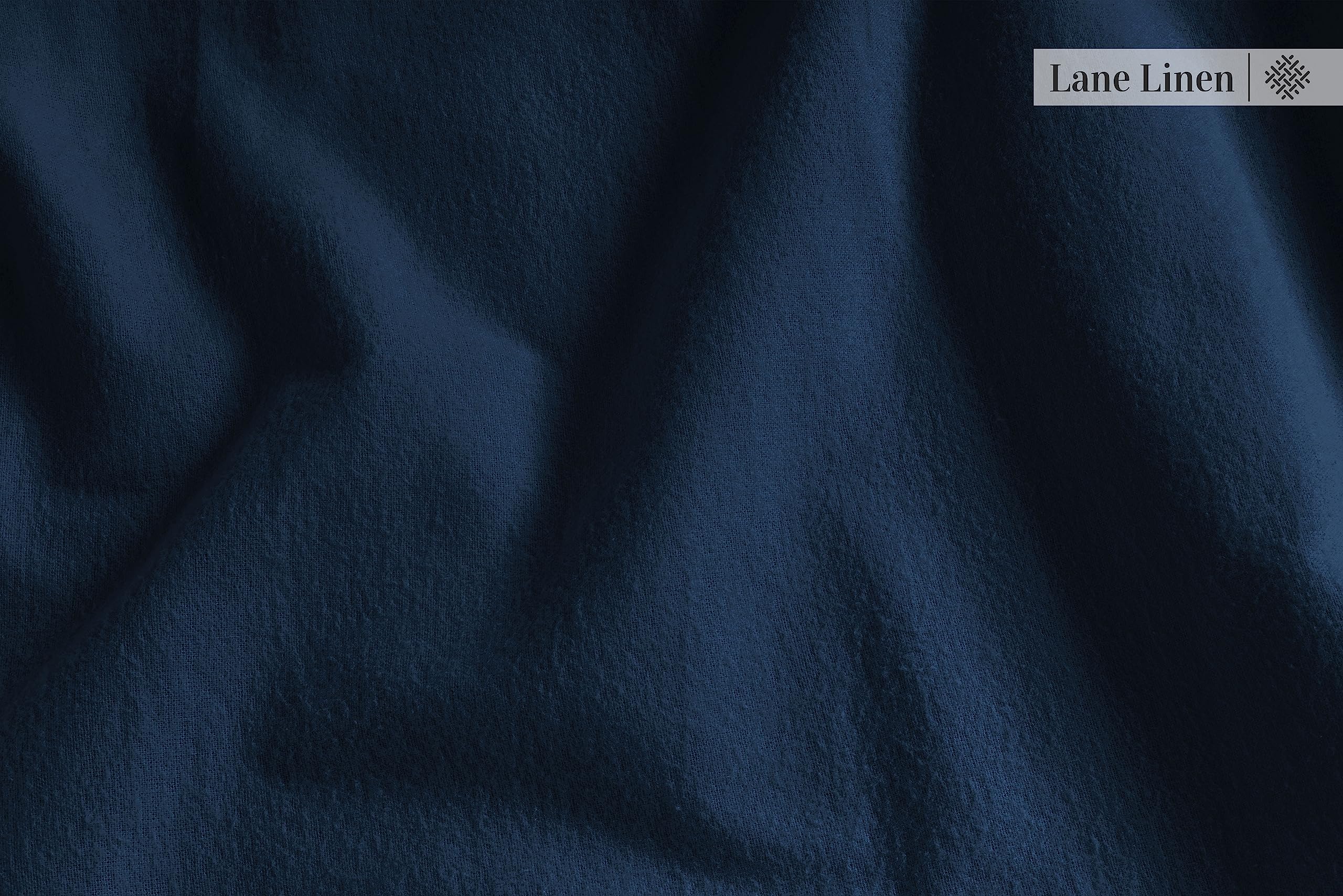 Foto 6 | Juego De Sábanas De Franela Lane Linen, 100% Algodón, Twin Xl Estate Blue - Venta Internacional.
