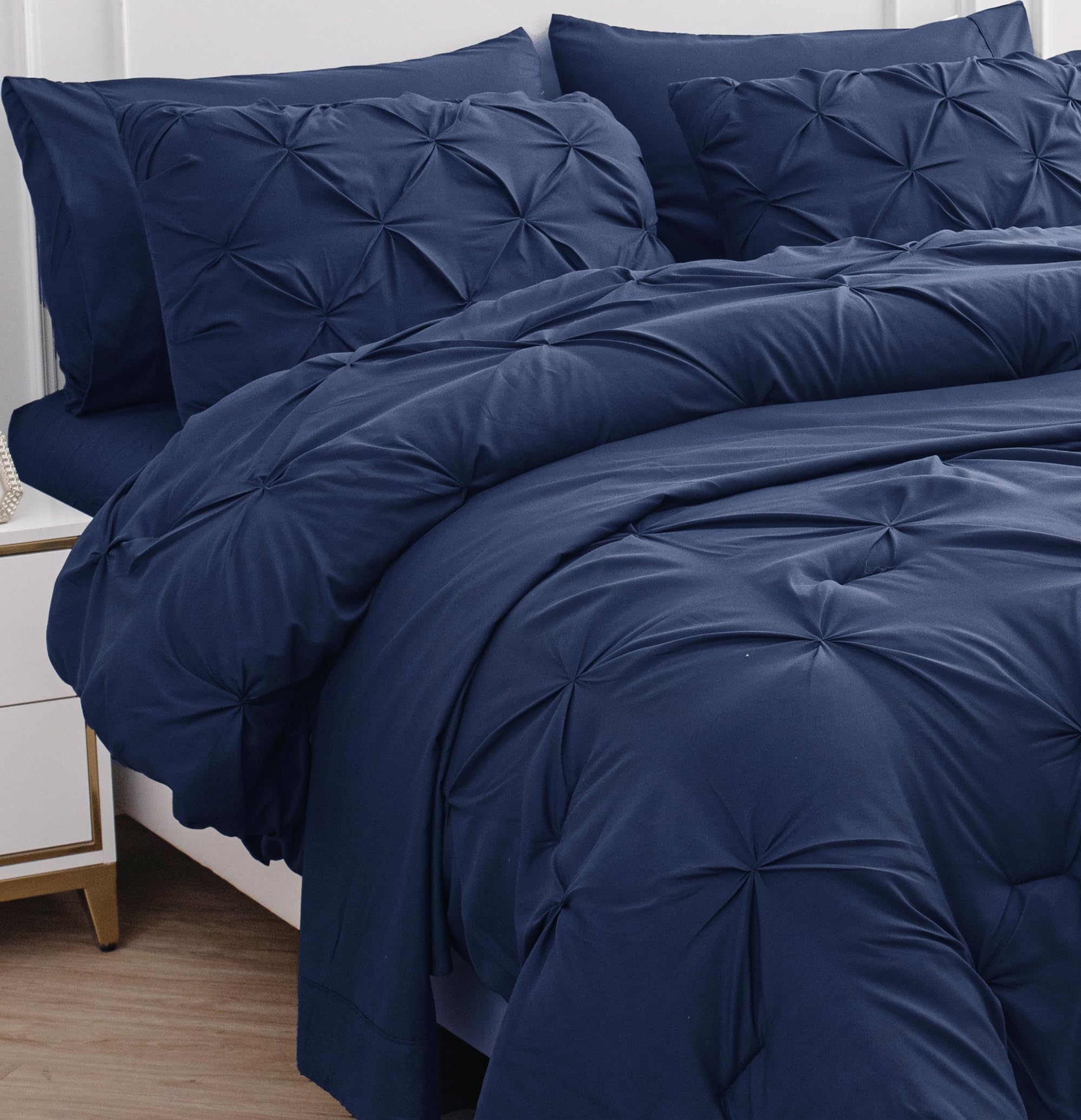 Juego De Edredón Lane Linen Queen Con Sábanas, 7 Piezas, Cama En Bolsa - Venta Internacional.