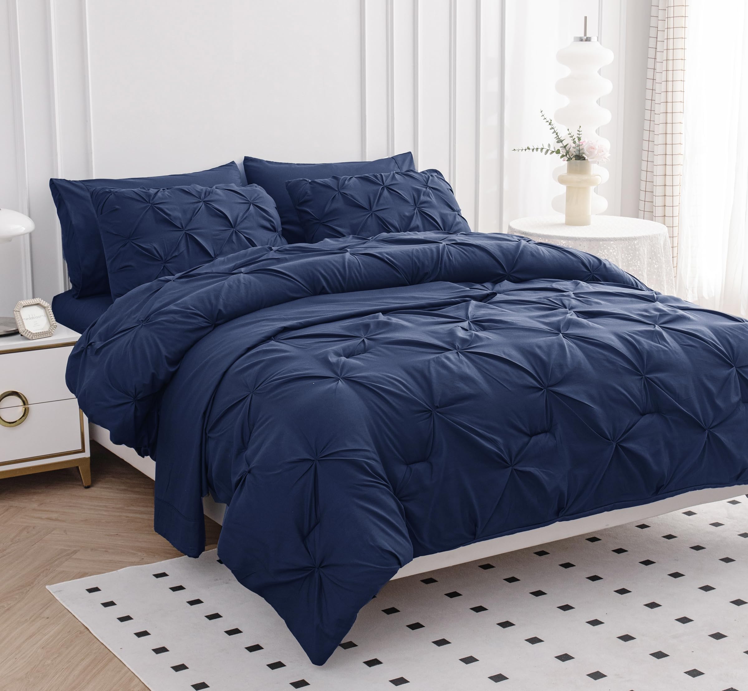 Foto 3 pulgar | Juego De Edredón Lane Linen Queen Con Sábanas, 7 Piezas, Cama En Bolsa - Venta Internacional.