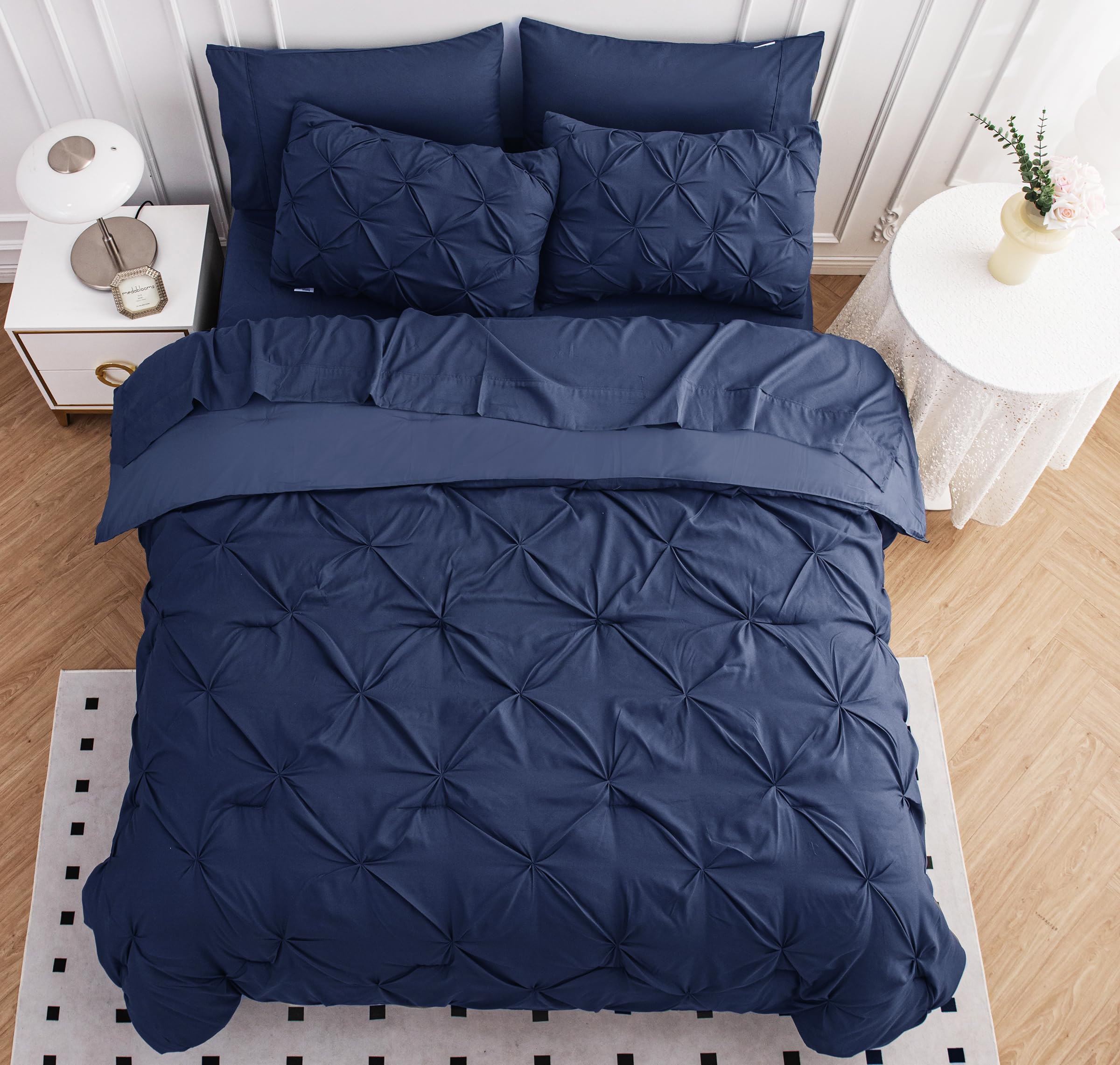 Foto 6 pulgar | Juego De Edredón Lane Linen Queen Con Sábanas, 7 Piezas, Cama En Bolsa - Venta Internacional.