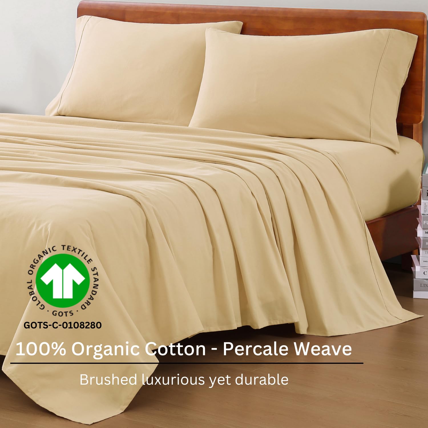 Foto 4 pulgar | Juego De Sábanas Lane Linen 100% Algodón Orgánico Twin Xl Linen - Venta Internacional.