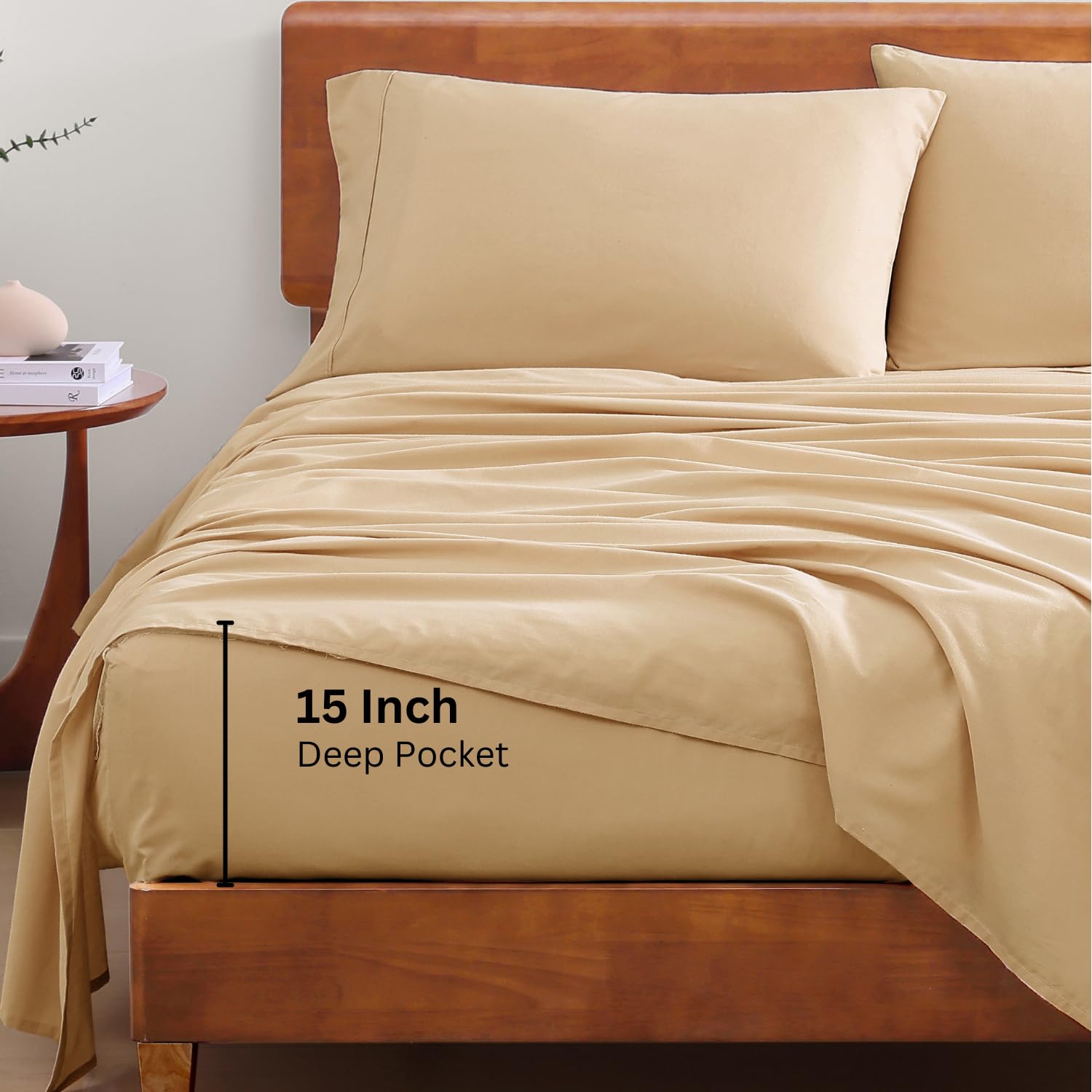 Foto 5 | Juego De Sábanas Lane Linen 100% Algodón Orgánico Twin Xl Linen - Venta Internacional.