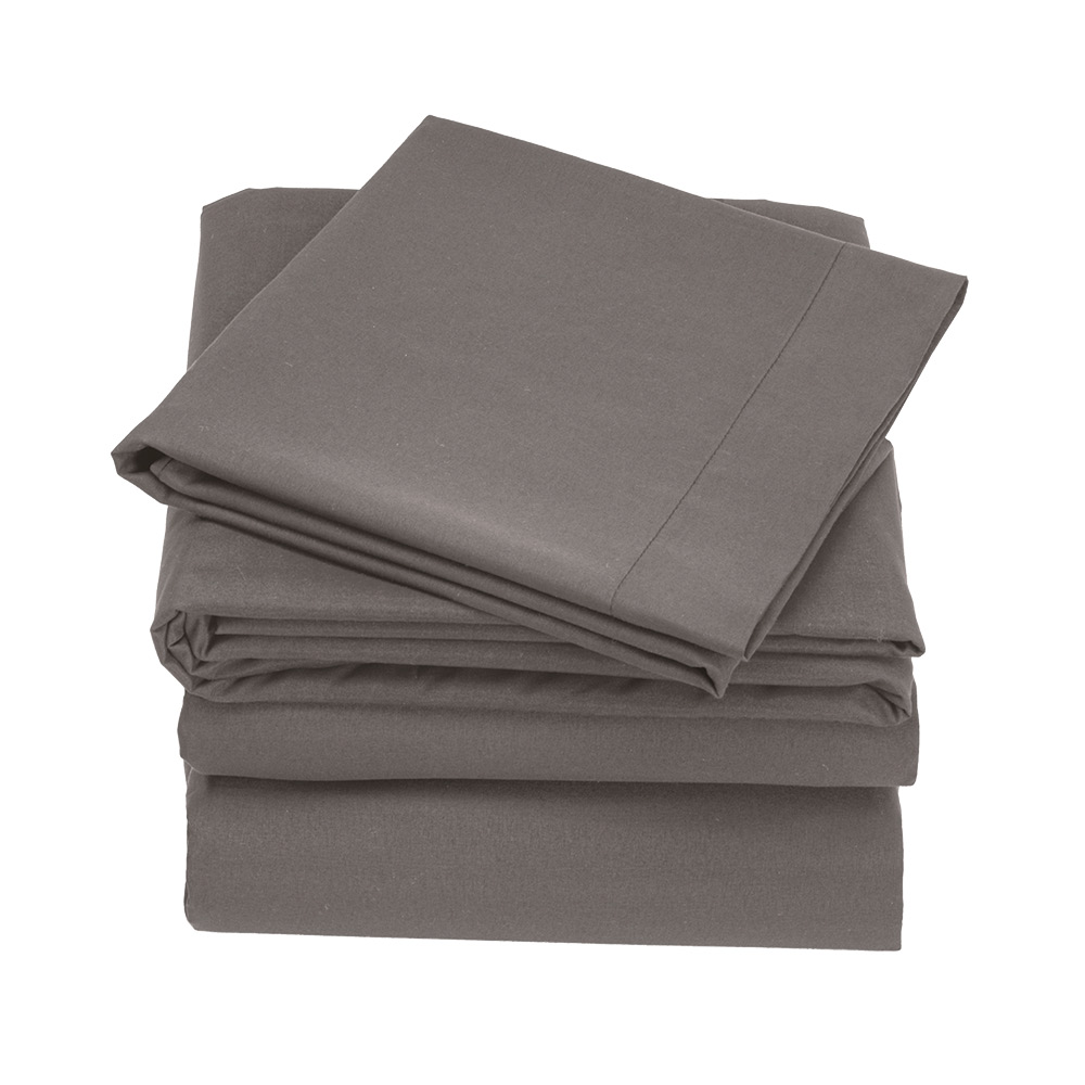 Juego Sábanas Concord Suavitec Plus Gris Fuerte King Size