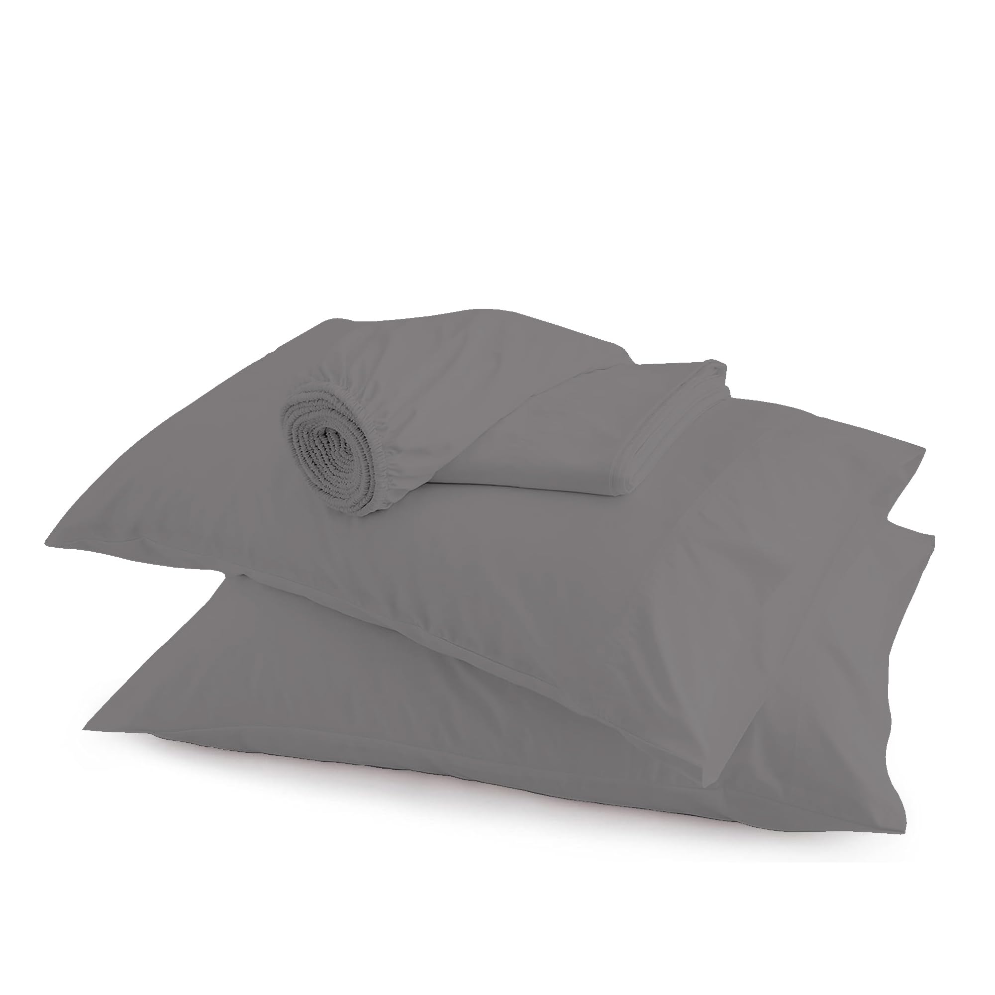 Foto 4 pulgar | Juego De Sábanas Purity Home De Algodón Orgánico De 300 Hilos, Color Gris F - Venta Internacional.