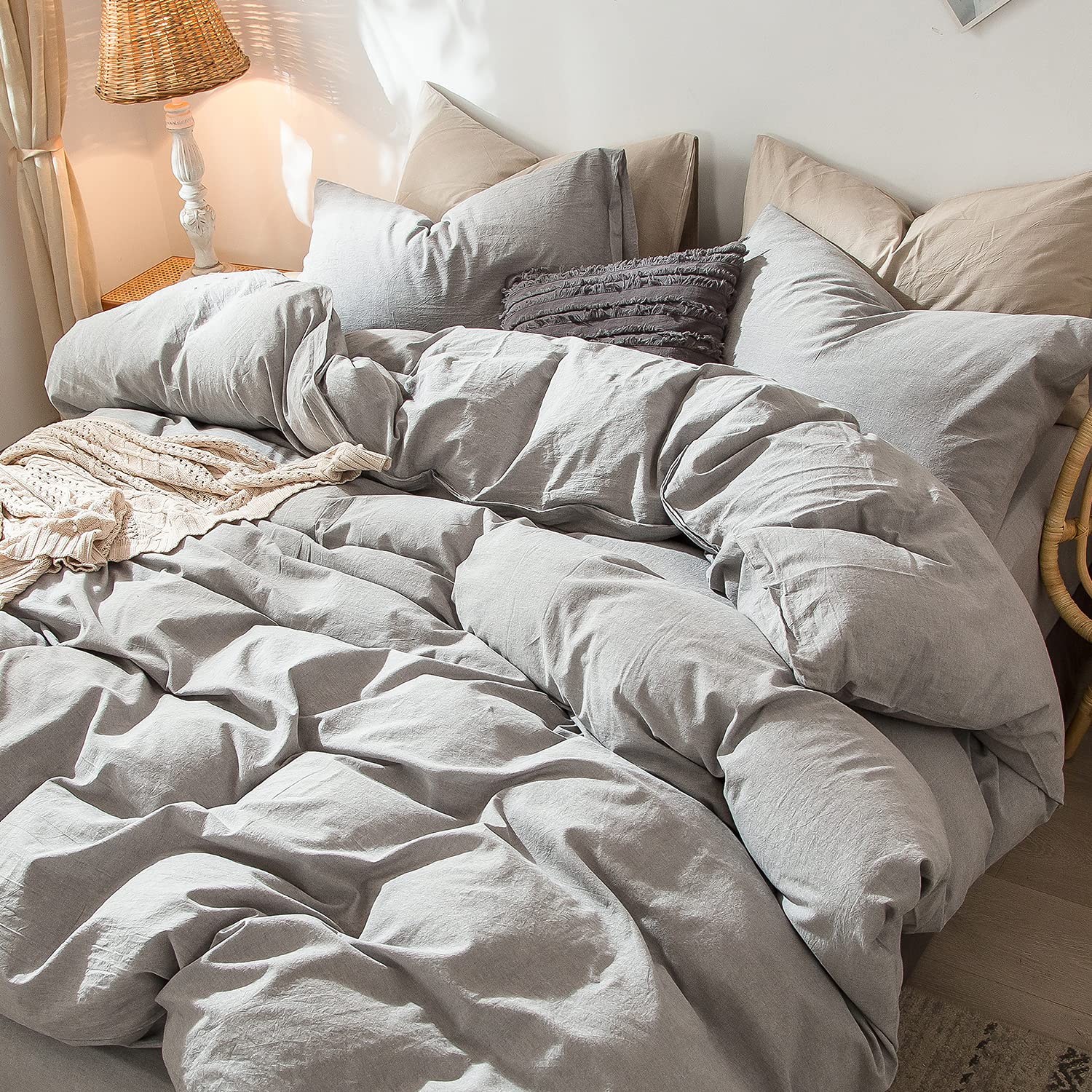 Foto 4 | Juego De Funda De Edredón Moomee Bedding, 100% Algodón Lavado - Venta Internacional.