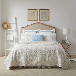 Foto 1 | Set De Edredón Reversible De Algodón Laura Ashley, Doble - Venta Internacional.