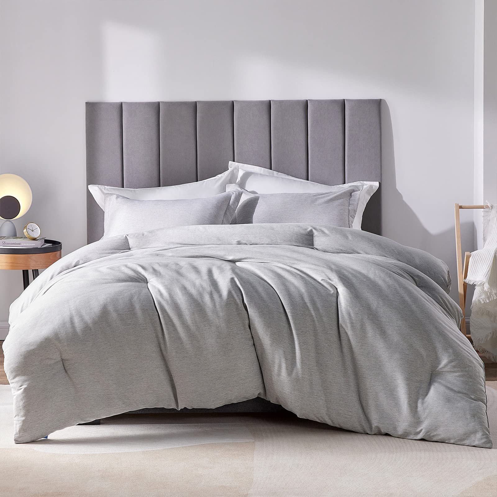 Foto 1 | Juego De Edredón Cozylux, Tamaño King, Gris, 3 Piezas De Microfibra - Venta Internacional.