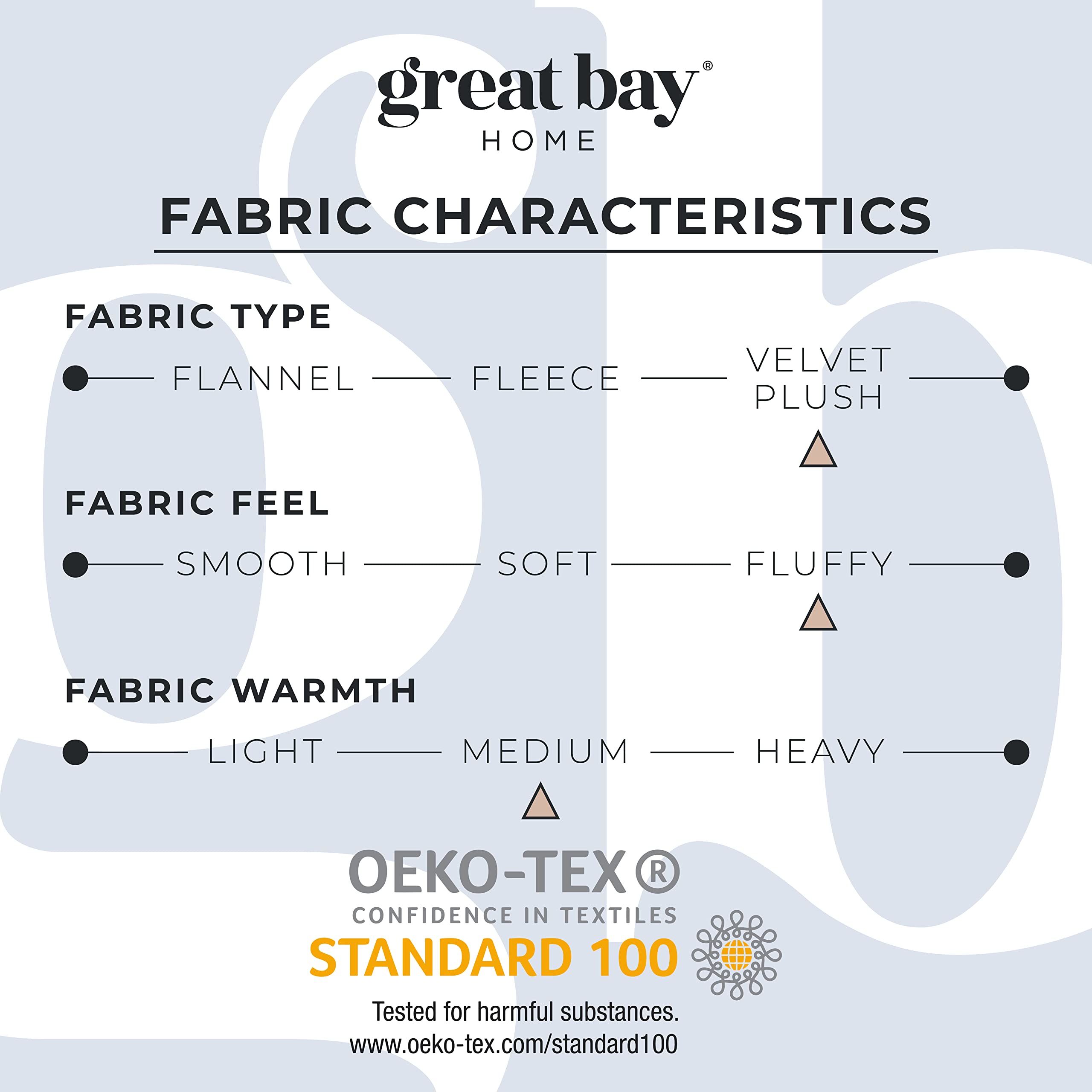 Foto 5 | Juego De Sábanas Great Bay Home Velvet Plush Micropolar - Venta Internacional.