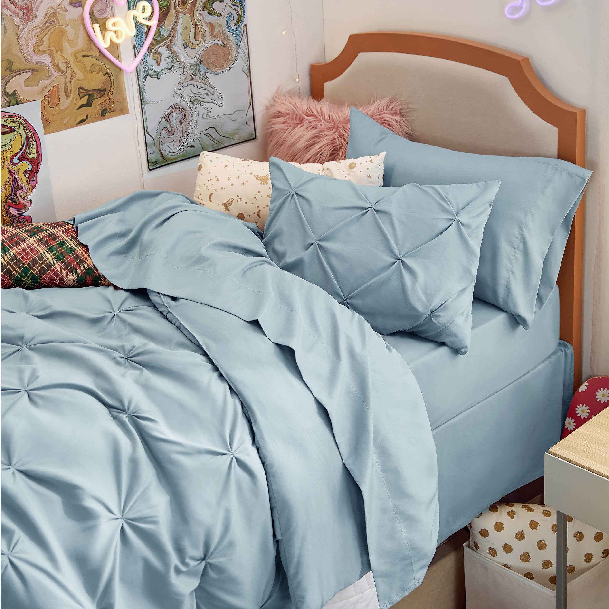 Foto 5 pulgar | Juego De Edredón Bedsure Twin/twin Xl Con Sábanas, 5 Piezas - Venta Internacional.