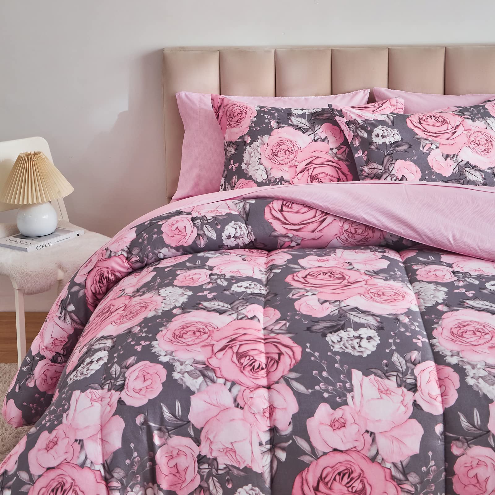 Foto 6 pulgar | Juego De Sábanas Bed In A Bag Uozzi Bedding Con Forma De Flor, Tamaño King - Venta Internacional.