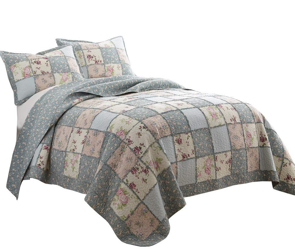 Foto 2 | Juego De Ropa De Cama Chezmoi Collection Abbi De 3 Piezas Shabby Chic Quee - Venta Internacional.