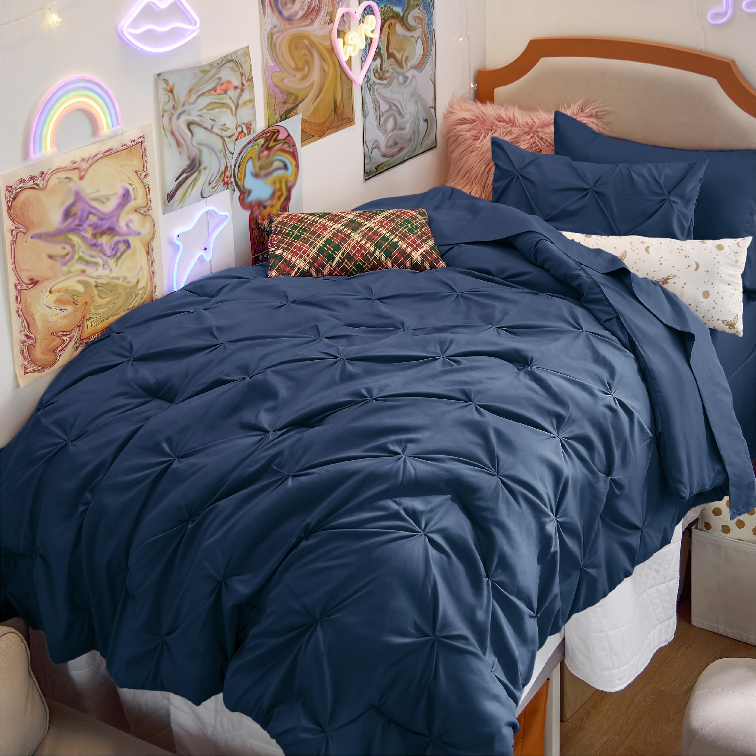 Juego De Edredón Bedsure Twin/twin Xl Con Sábanas, 5 Piezas - Venta Internacional.