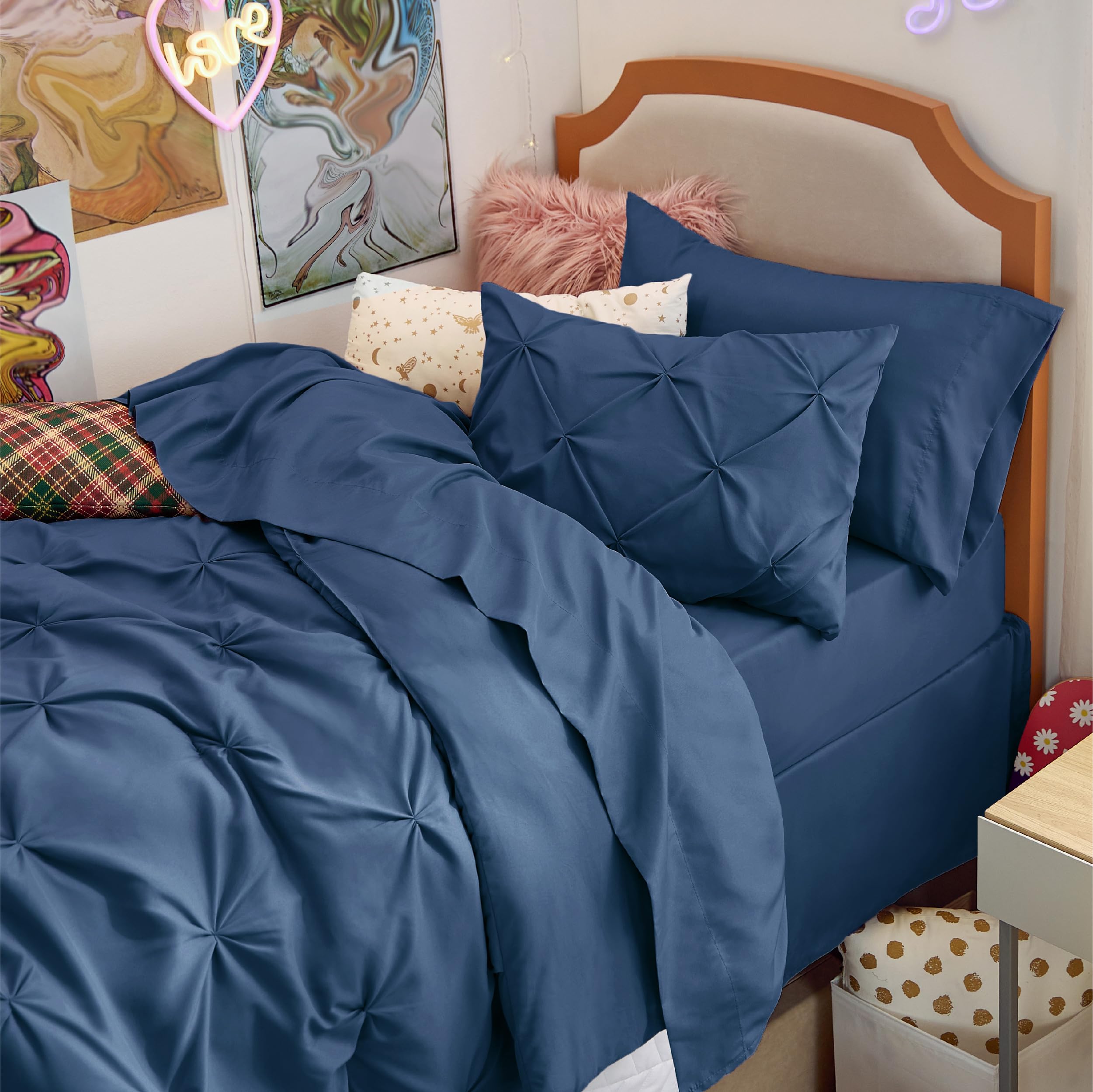 Foto 5 pulgar | Juego De Edredón Bedsure Twin/twin Xl Con Sábanas, 5 Piezas - Venta Internacional.