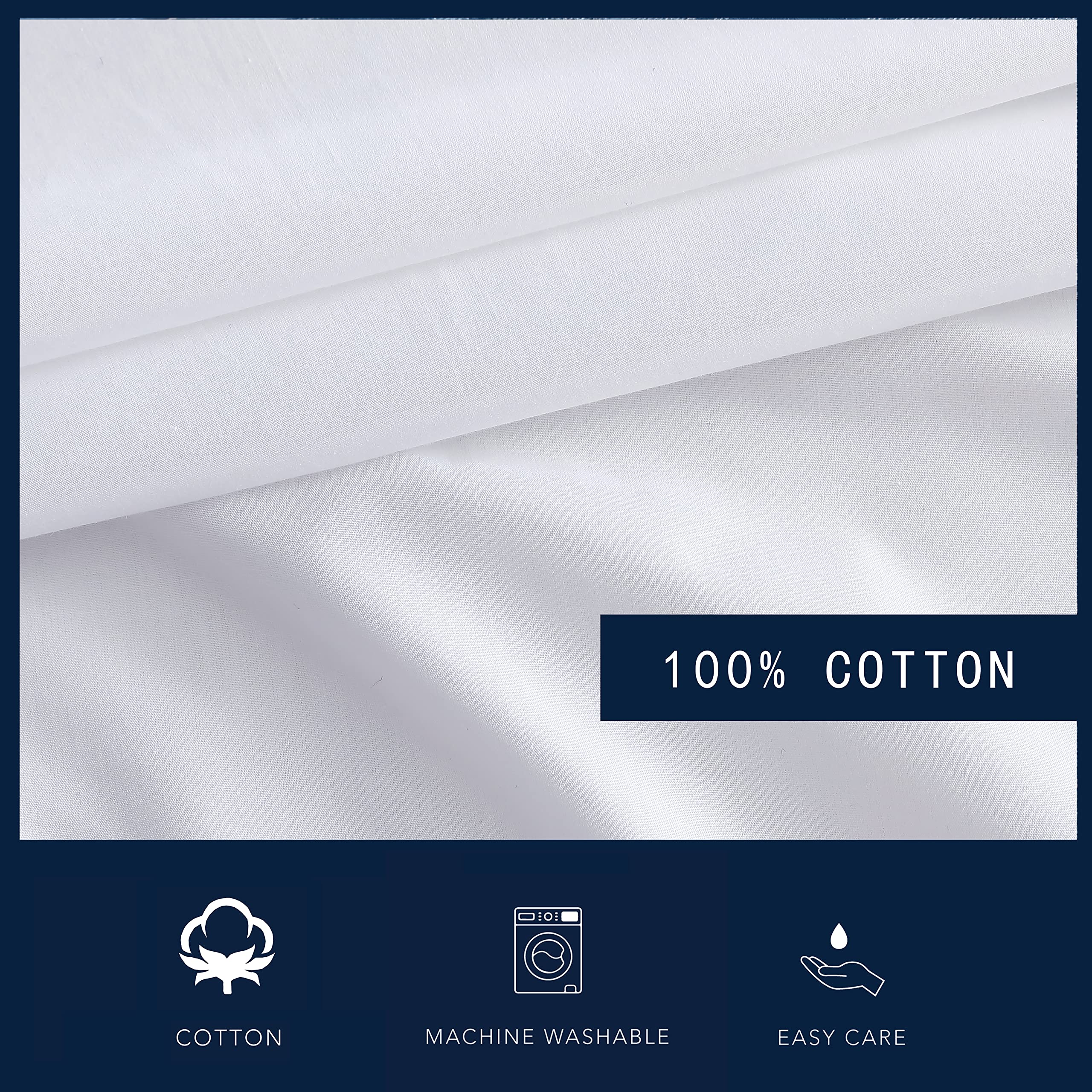 Foto 4 | Juego De Sábanas De Algodón Nautica Cool & Crisp (color Blan - Venta Internacional.