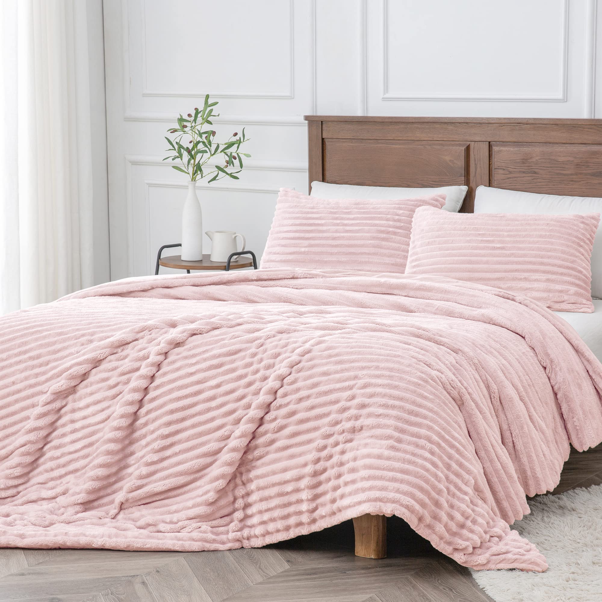 Foto 2 pulgar | Juego de Edredón Bedelite Fleece Queen con 2 Fundas de Almohada - Venta Internacional