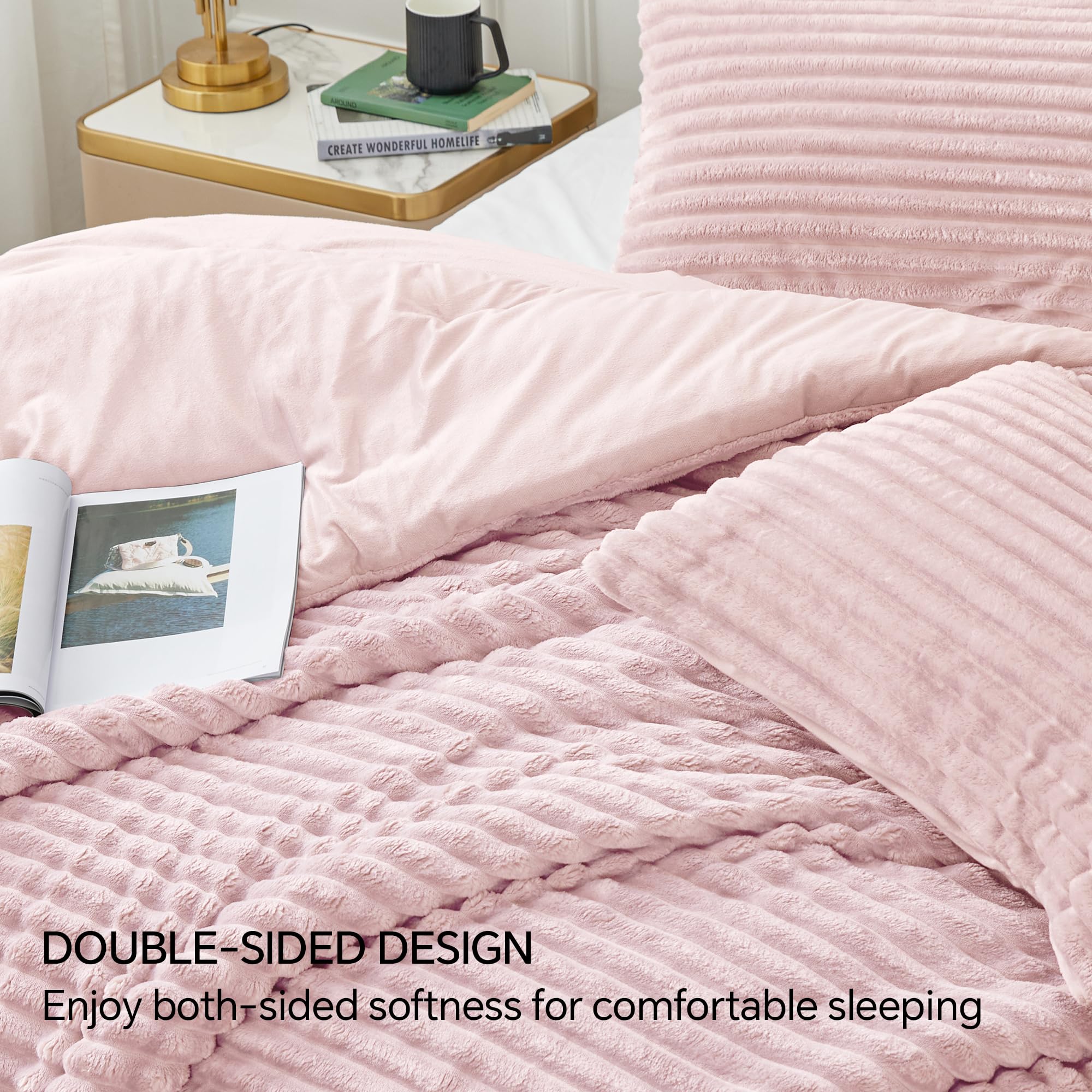 Foto 5 pulgar | Juego de Edredón Bedelite Fleece Queen con 2 Fundas de Almohada - Venta Internacional