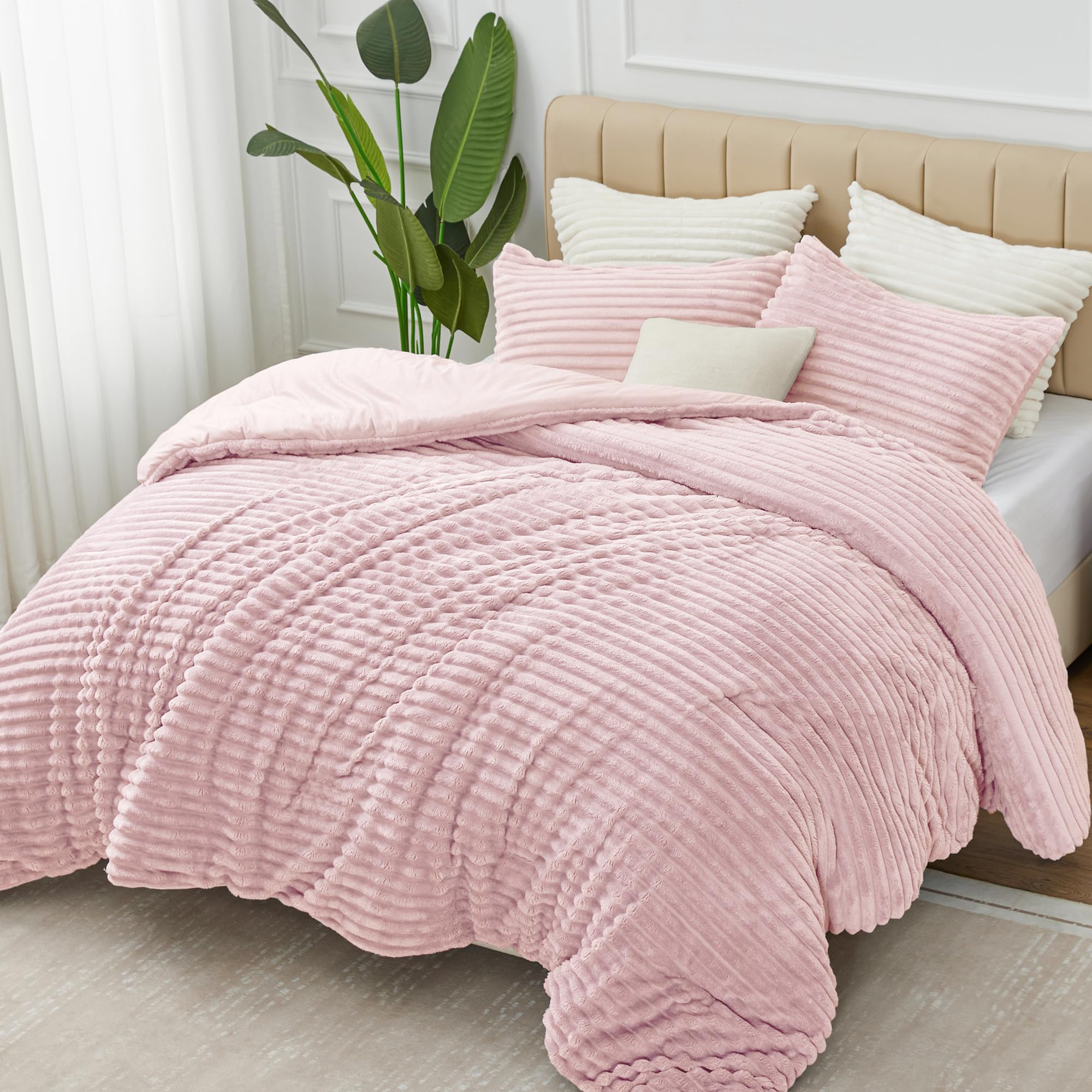 Foto 6 pulgar | Juego de Edredón Bedelite Fleece Queen con 2 Fundas de Almohada - Venta Internacional