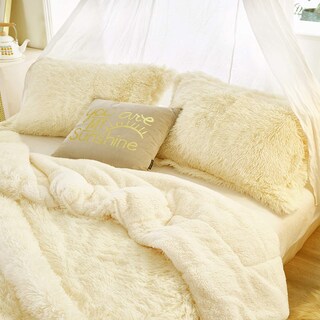 Foto 4 | Juego de Edredón Uozzi Bedding de Piel Sintética Shaggy Queen 3 Piezas - Venta Internacional