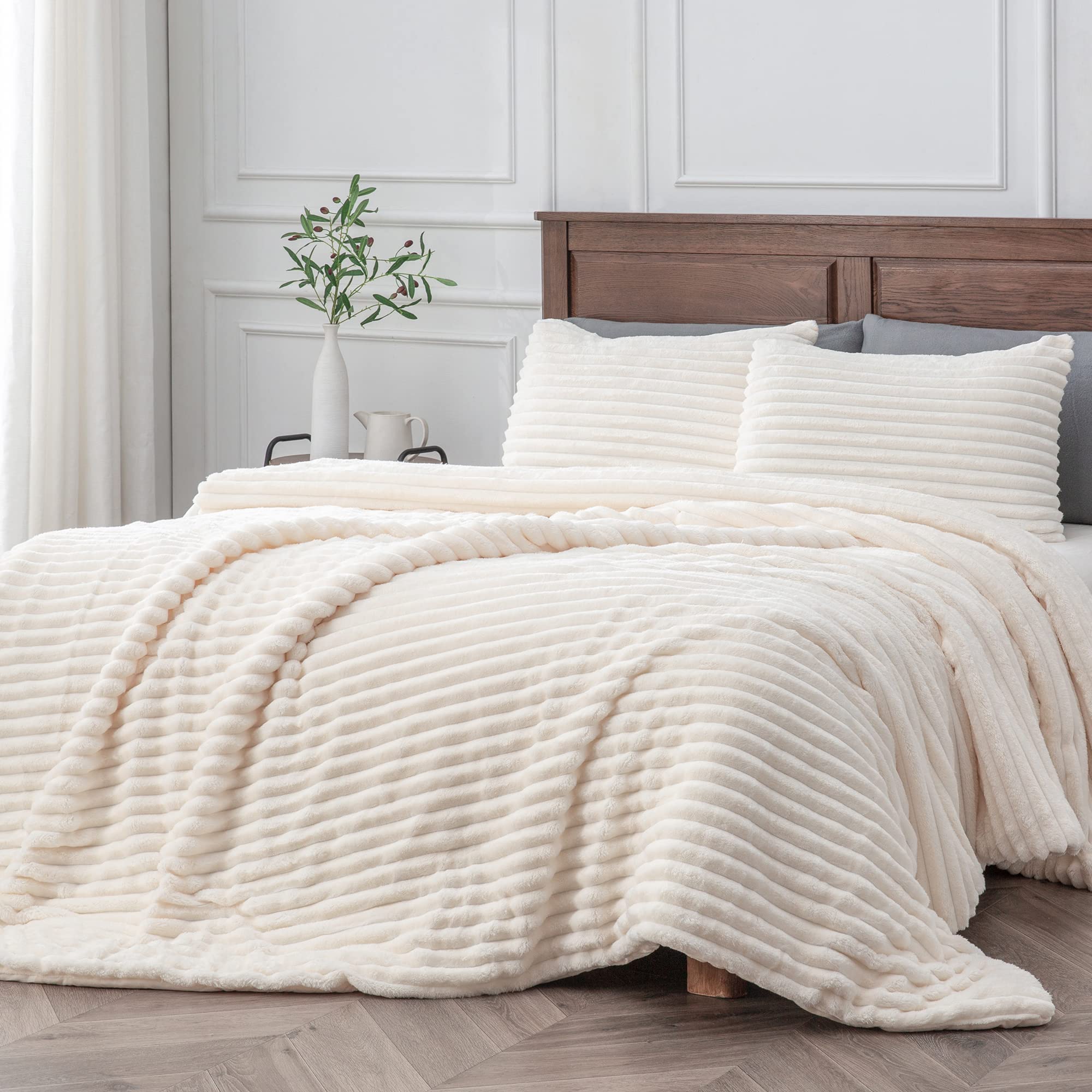 Foto 1 | Juego de Edredón Bedelite Fleece King Supersuave y Cálido - Venta Internacional