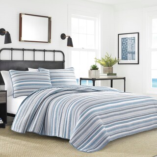 Foto 1 | Set De Colcha Nautica King Jettison De Algodón, Color Gris Y - Venta Internacional.