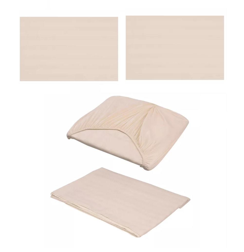 Juego de Sabanas Matrimonial Egipcian Premium 2800 Hilos 4 Piezas Crema $779