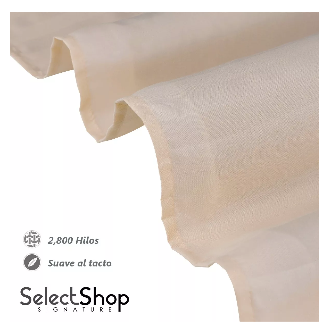 Foto 4 pulgar | Juego de Sabanas Matrimonial Egipcian Premium 2800 Hilos 4 Piezas Crema