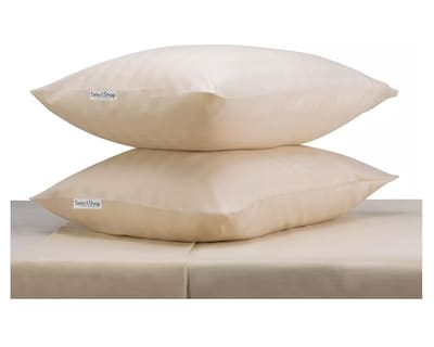 Foto 4 | Juego de Sabanas Matrimonial Egipcian Premium 2800 Hilos 4 Piezas Crema