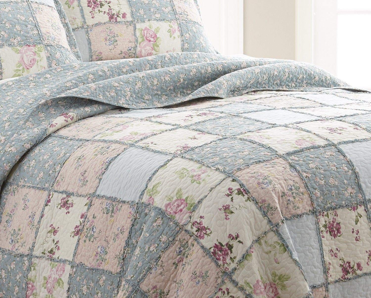 Foto 4 pulgar | Juego De Ropa De Cama Chezmoi Collection Abbi Shabby Chic, Talla Doble - Venta Internacional.