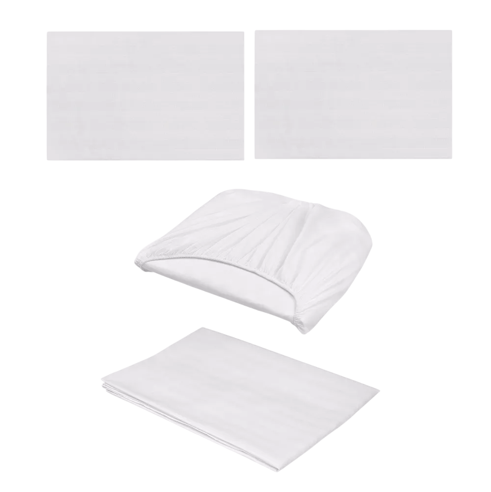 Juego de Sabanas Matrimonial Egipcian Premium 2800 Hilos 4 Piezas Blanco