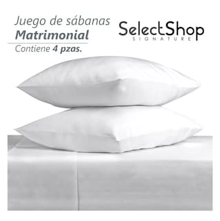 Foto 3 | Juego de Sabanas Matrimonial Egipcian Premium 2800 Hilos 4 Piezas Blanco