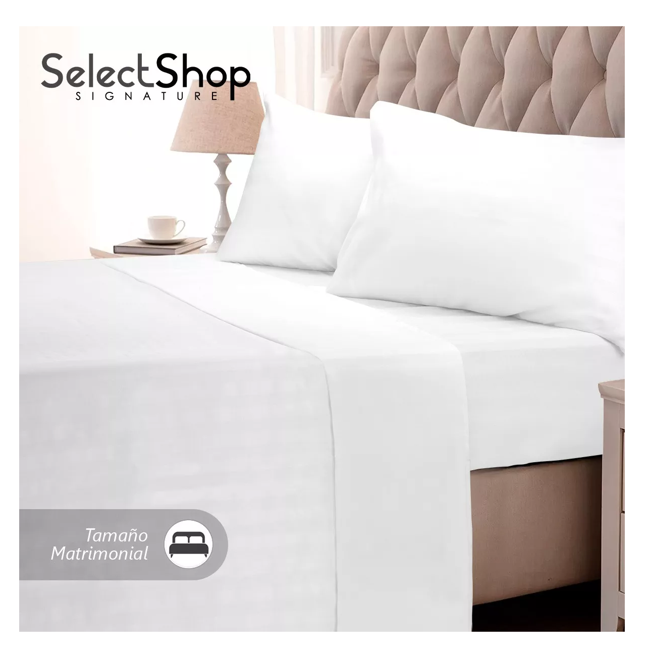 Foto 5 pulgar | Juego de Sabanas Matrimonial Egipcian Premium 2800 Hilos 4 Piezas Blanco