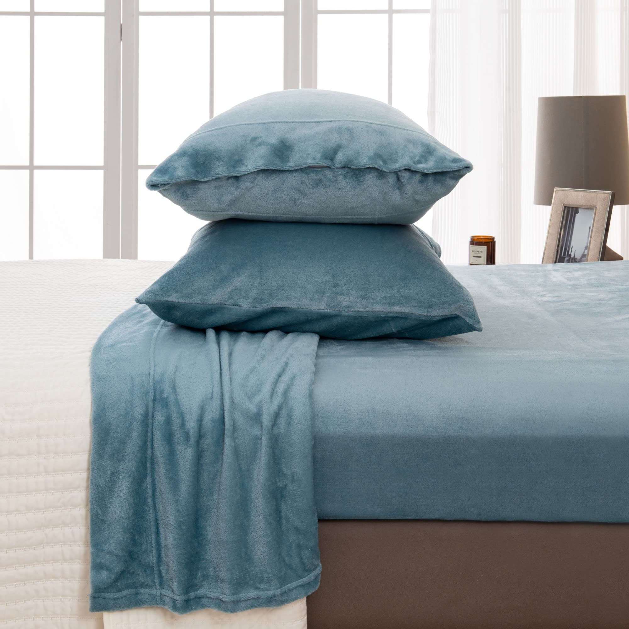 Juego De Sábanas Great Bay Home Velvet Luxe Collection, 4 Piezas - Venta Internacional.