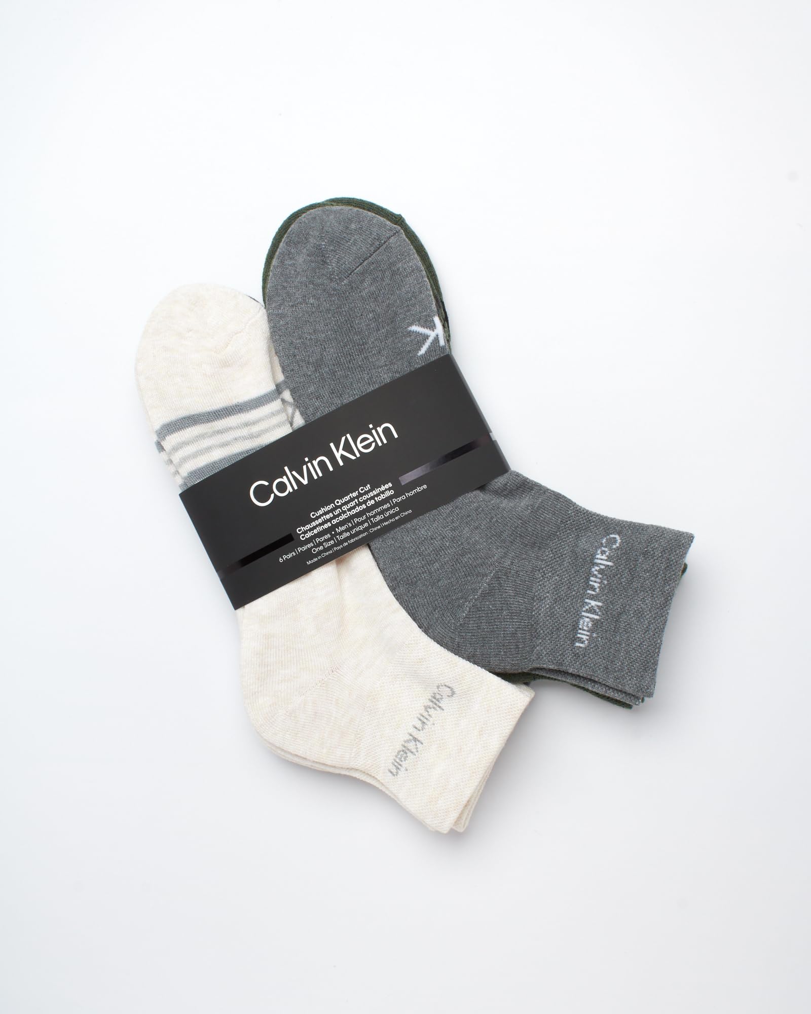 Foto 3 pulgar | Calcetines Deportivos Calvin Klein Acolchados Por Encima Del Tobillo, Paquete De 6 - Venta Internacional.