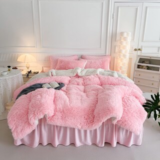 Foto 2 | Juego De Edredón Uozzi Bedding De Piel Sintética Rosa Queen, 3 Piezas - Venta Internacional.