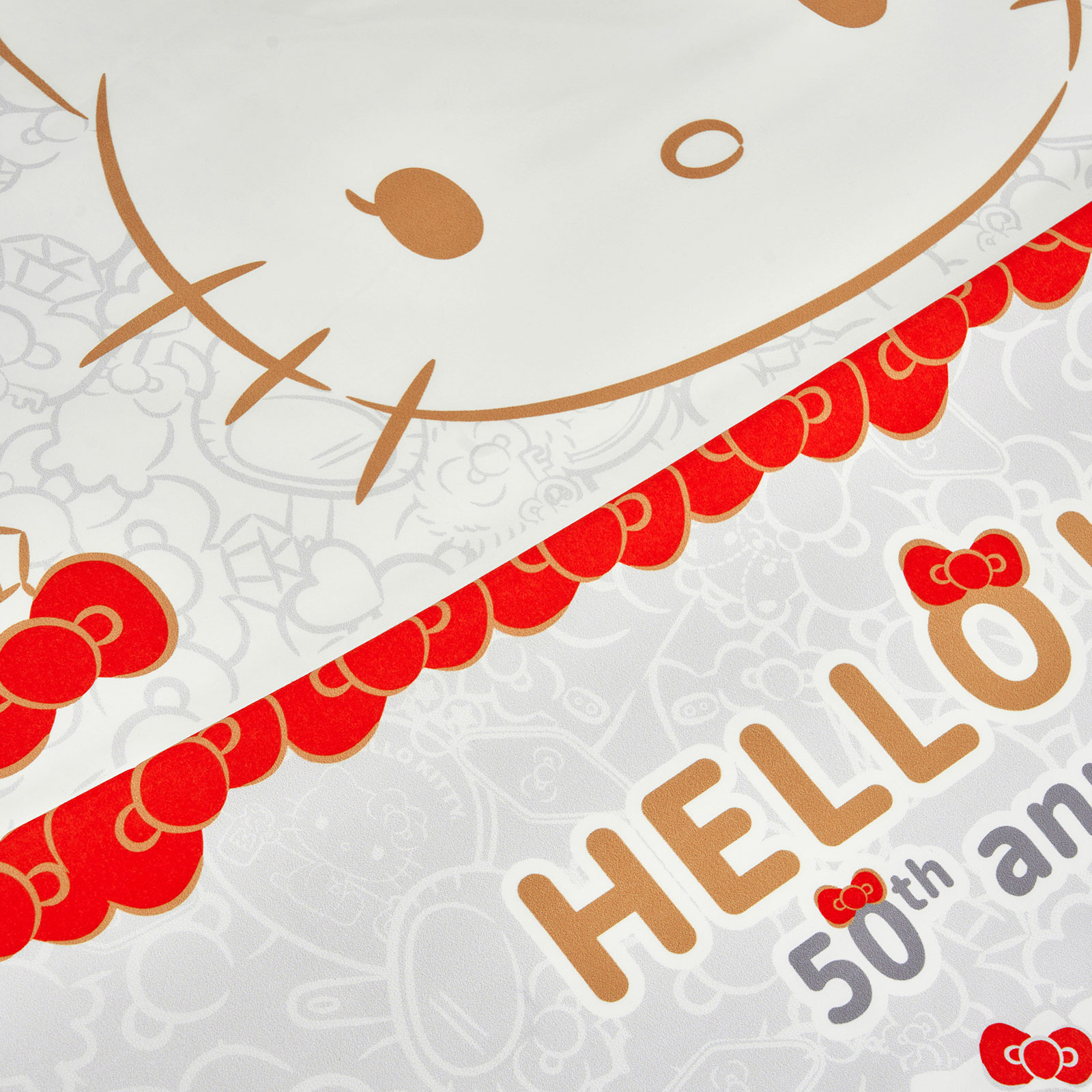 Foto 6 pulgar | Juego De Sábanas Matrimoniales Hello Kitty 50 Aniversario