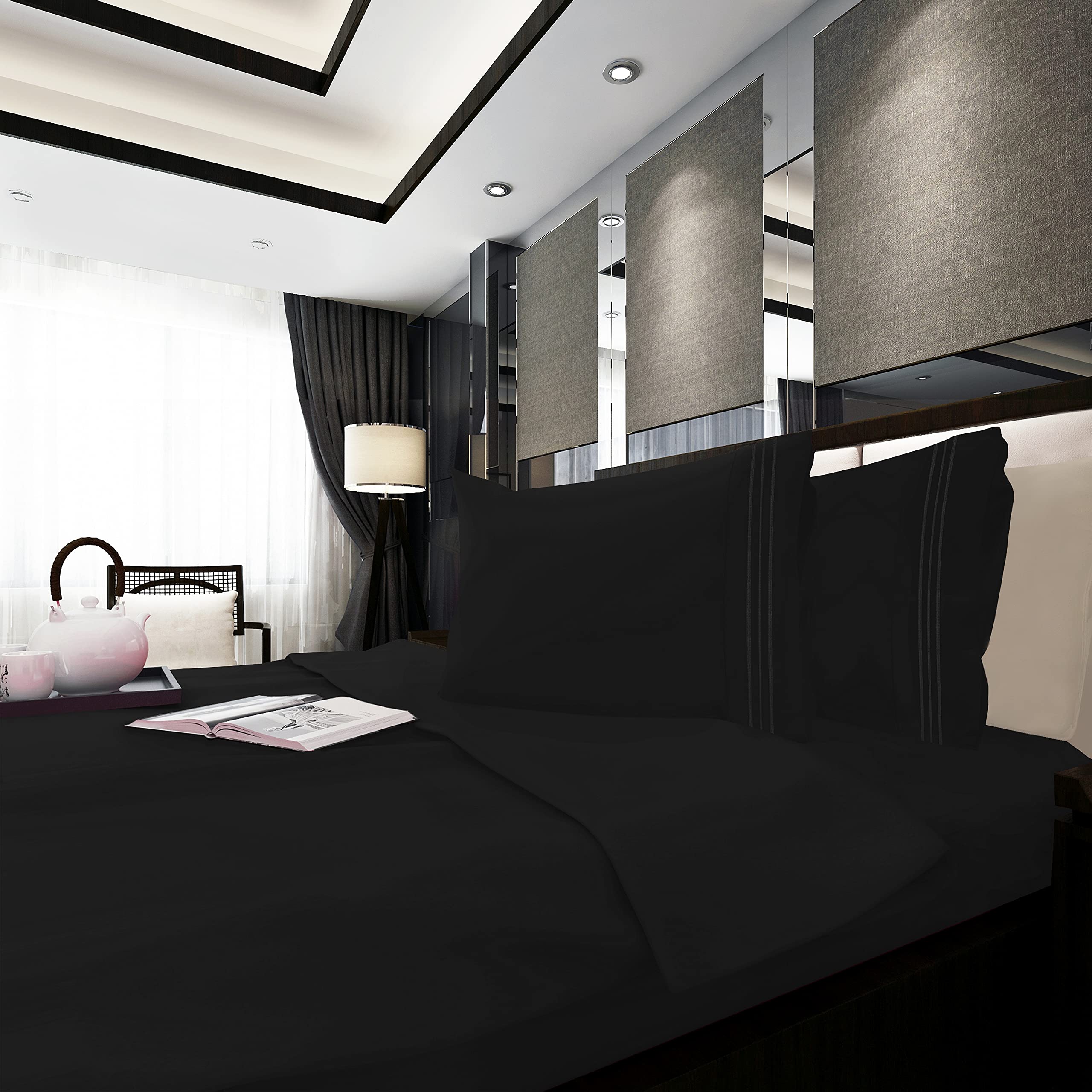 Foto 4 pulgar | Juego De Sábanas De Microfibra Bedding Elegant Comfort De 4  - Venta Internacional.