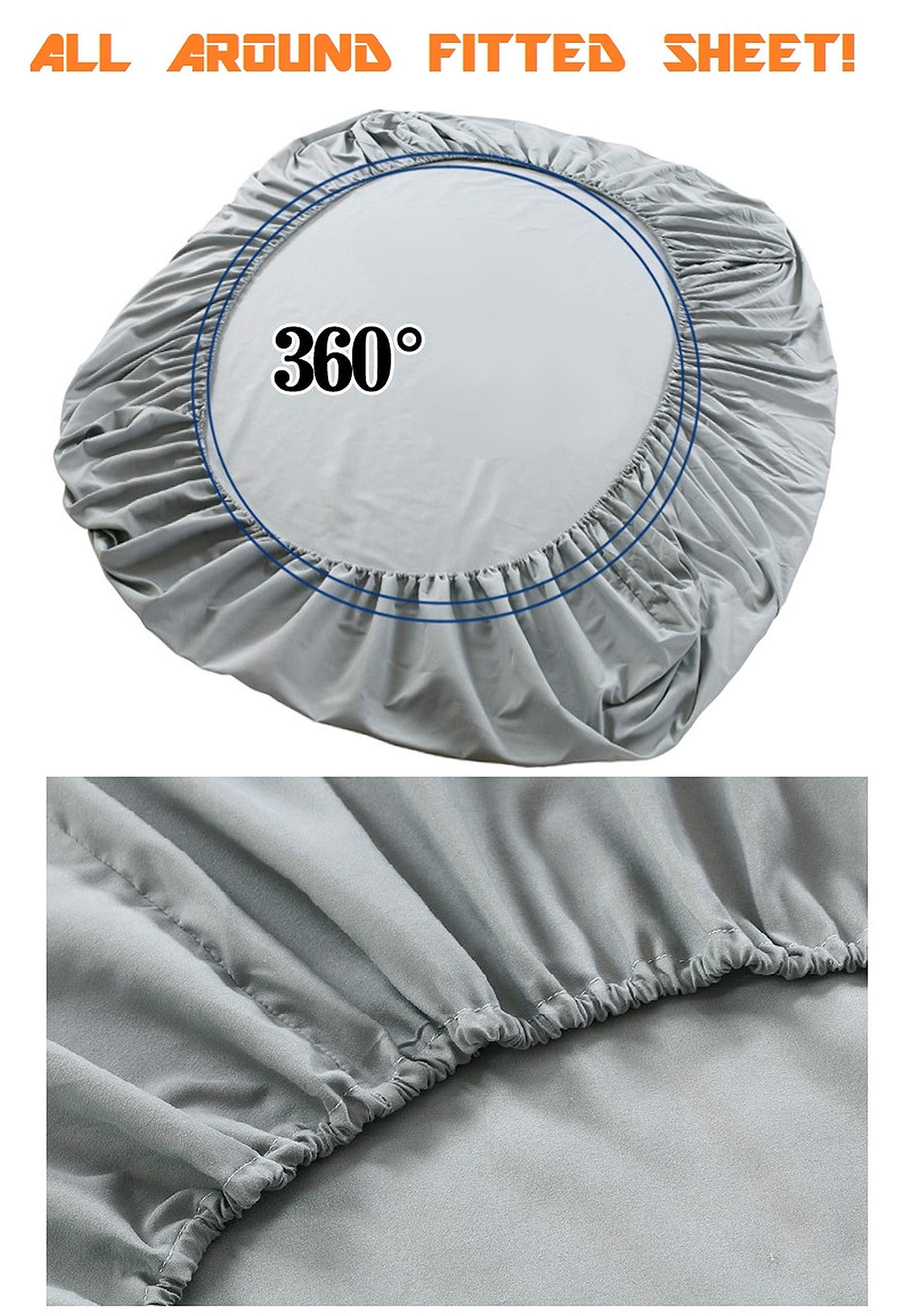 Foto 8 pulgar | Juego De Sábanas De Microfibra Bedding Elegant Comfort De 4  - Venta Internacional.