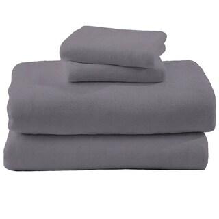 Foto 1 | Juego De Sabanas Polar Invernales Suaves Y Cálidas Para Las Noches Frías Matrimonial Gris Kyuden Home