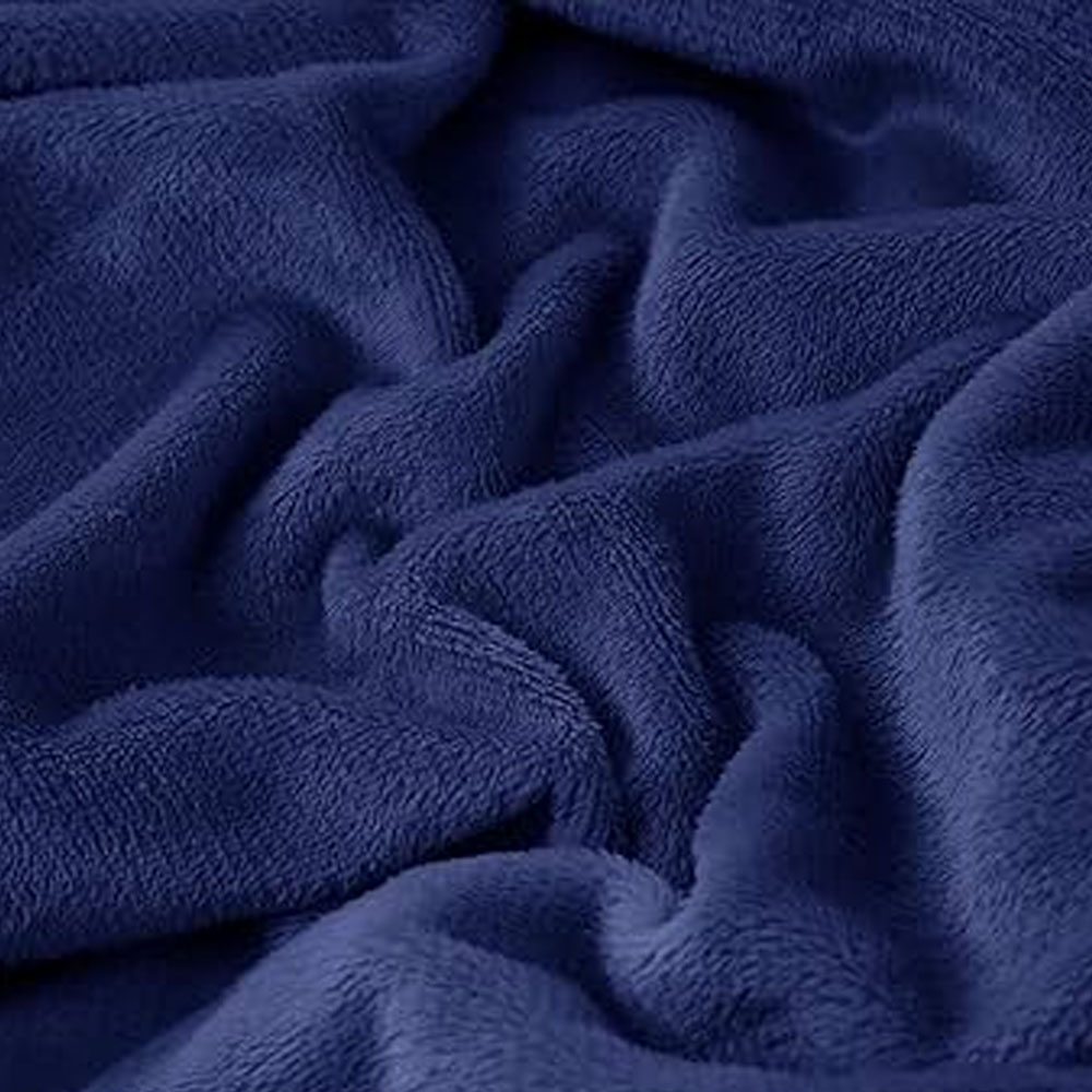Foto 3 pulgar | Juego De Sabanas Polar Invernales Suaves Y Cálidas Para Las Noches Frías Matrimonial Azul Navy Kyuden Home