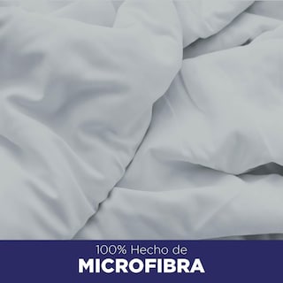 Foto 2 | Juego De Sábanas Matrimonial Hokins 4 Piezas Gris Microfibra