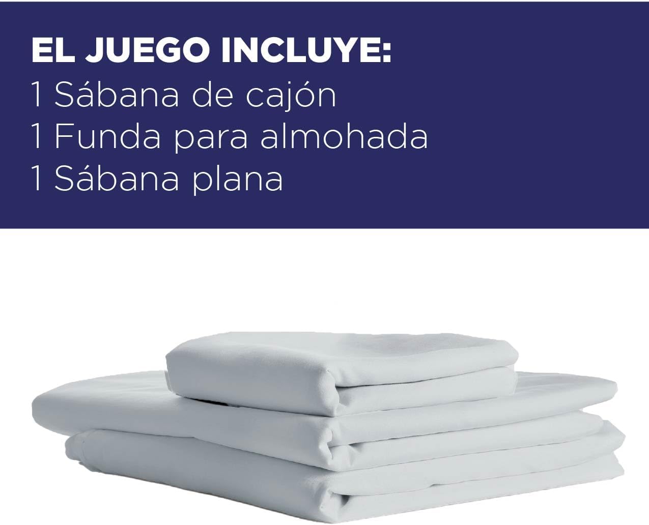 Foto 5 | Juego De Sábanas Queen Size Hokins 3 Piezas Gris 400 Hilos 100% Algodón