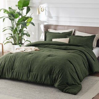 Foto 2 | Juego de Edredón Bedsure Queen Verde Oscuro - Venta Internacional