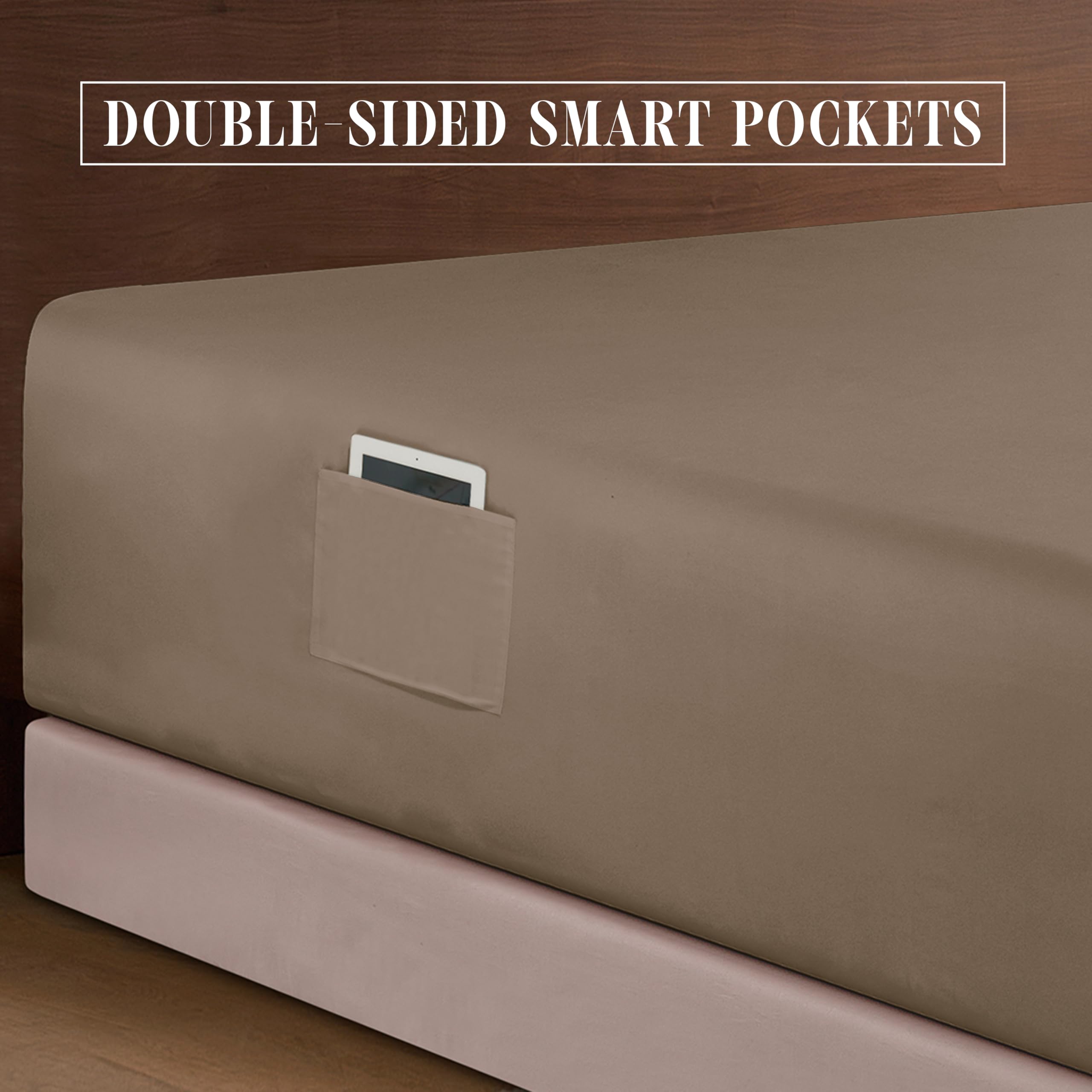 Foto 5 | Juego De Sábanas Elegant Comfort 1500 Premium De 6 Piezas Con Bolsillo Extra Profundo - Venta Internacional.