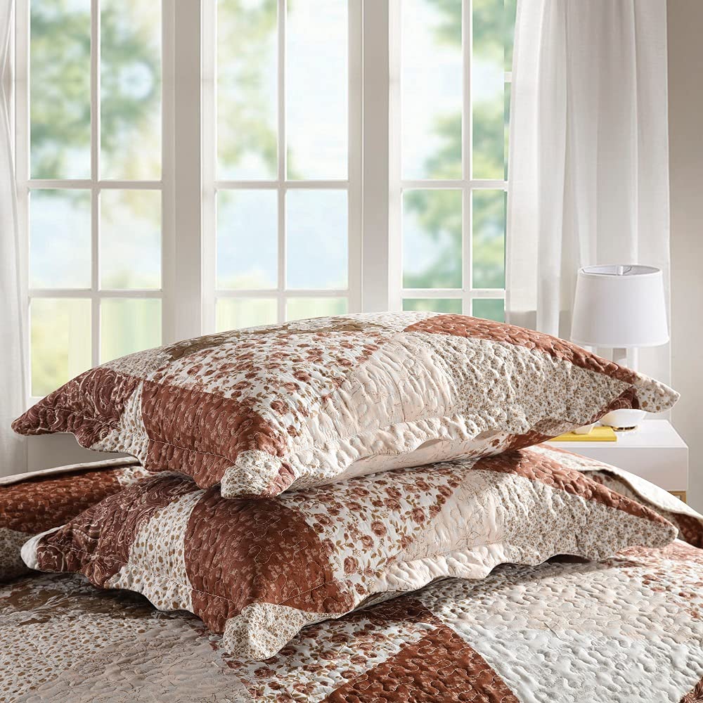 Foto 7 pulgar | Juego de Colcha Travan Patchwork Floral King Size - Venta Internacional