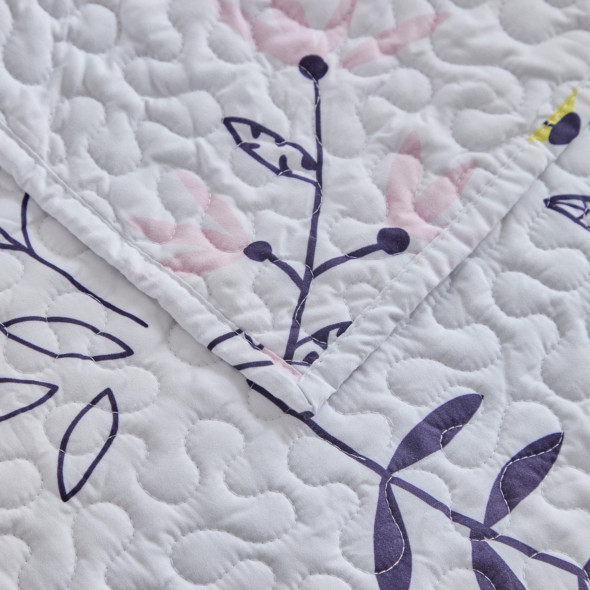 Foto 6 | Juego de Colcha Mixinni Hoja de Flor Queen Size- Venta Internacional