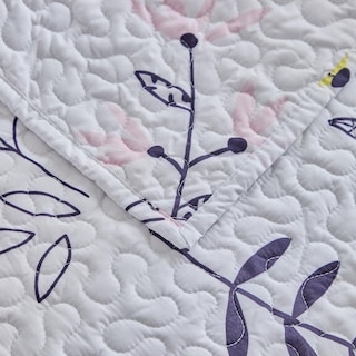 Foto 6 | Juego de Colcha Mixinni Hoja de Flor Queen Size- Venta Internacional