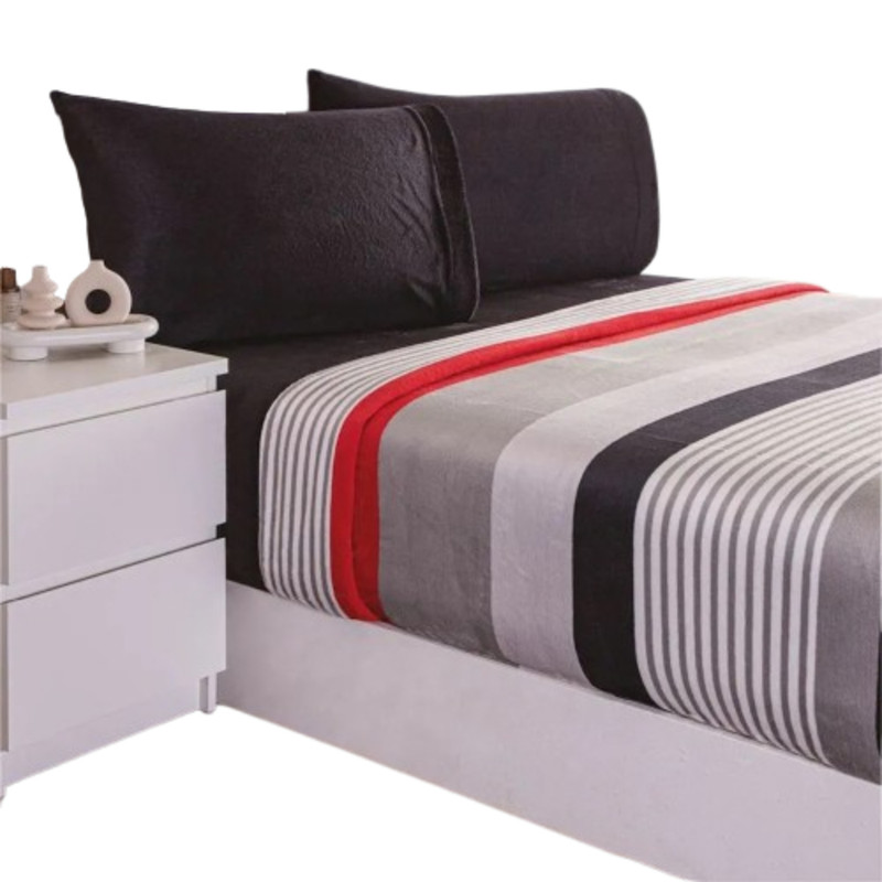 Juego Sábana Invernal Brussn King Size Poliéster Concord
