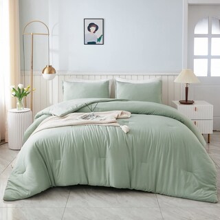 Foto 7 | Juego De Edredón Litanika, Tamaño King, Verde Salvia, 3 Piezas, Estilo Boho B - Venta Internacional.