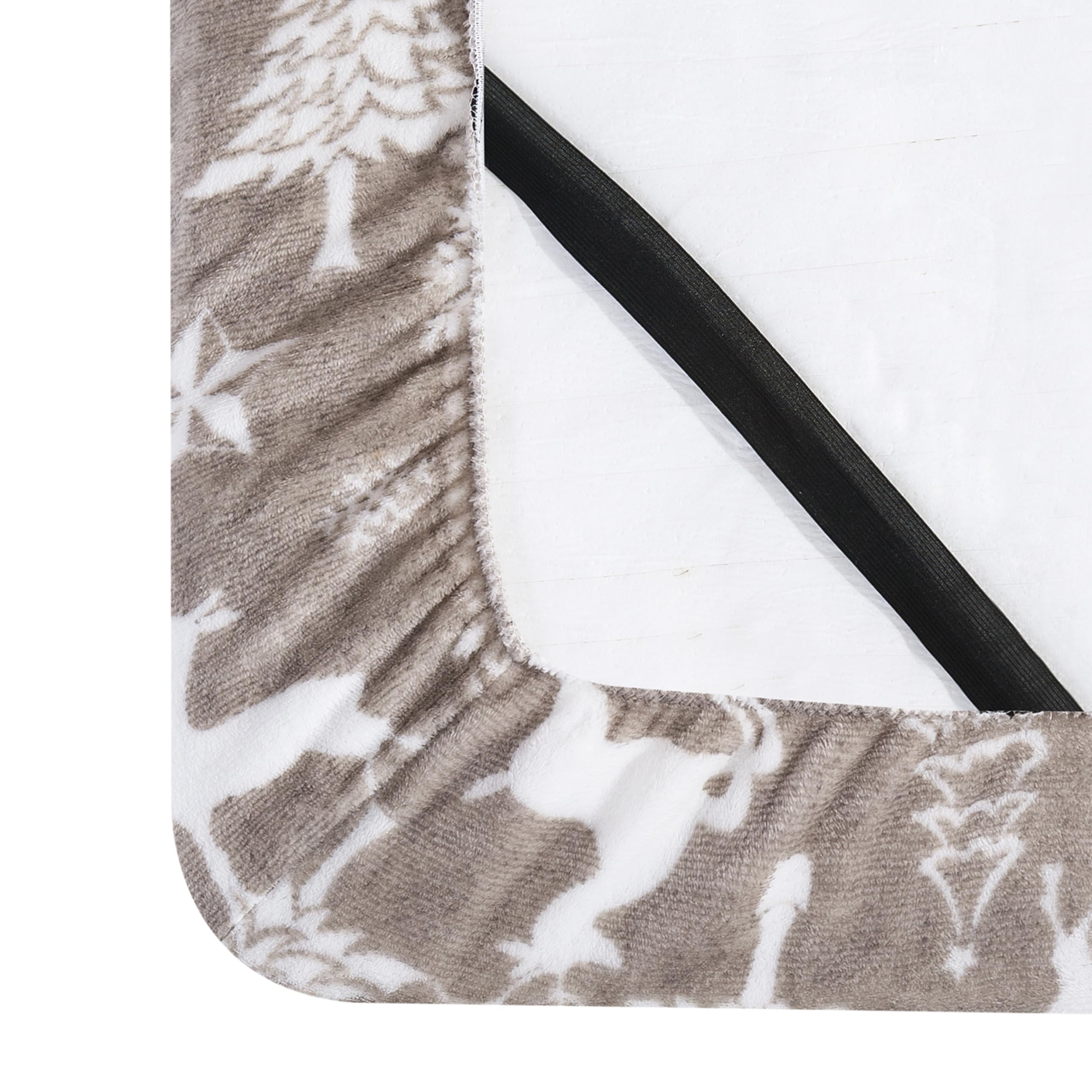 Foto 5 pulgar | Juego De Sábanas Elegant Comfort Velvet Frannel Twin Xl Silver - Venta Internacional.