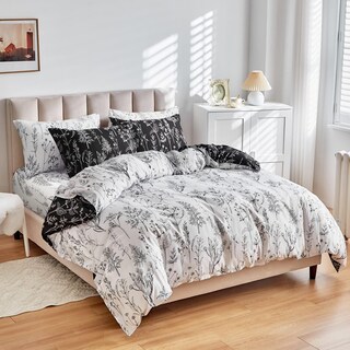 Foto 3 | Juego de Cama Joyreap Botanical Queen Reversible 7 Piezas - Venta Internacional